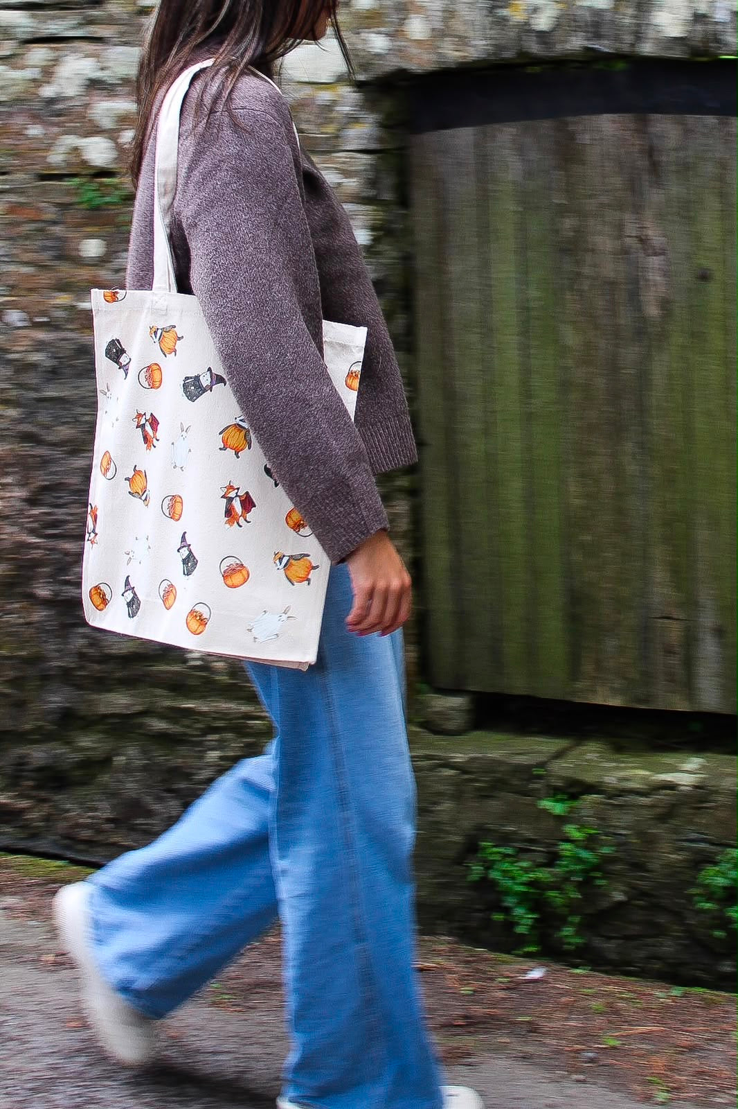 Woodland All Hallows’ Eve Canvas Tote Bag