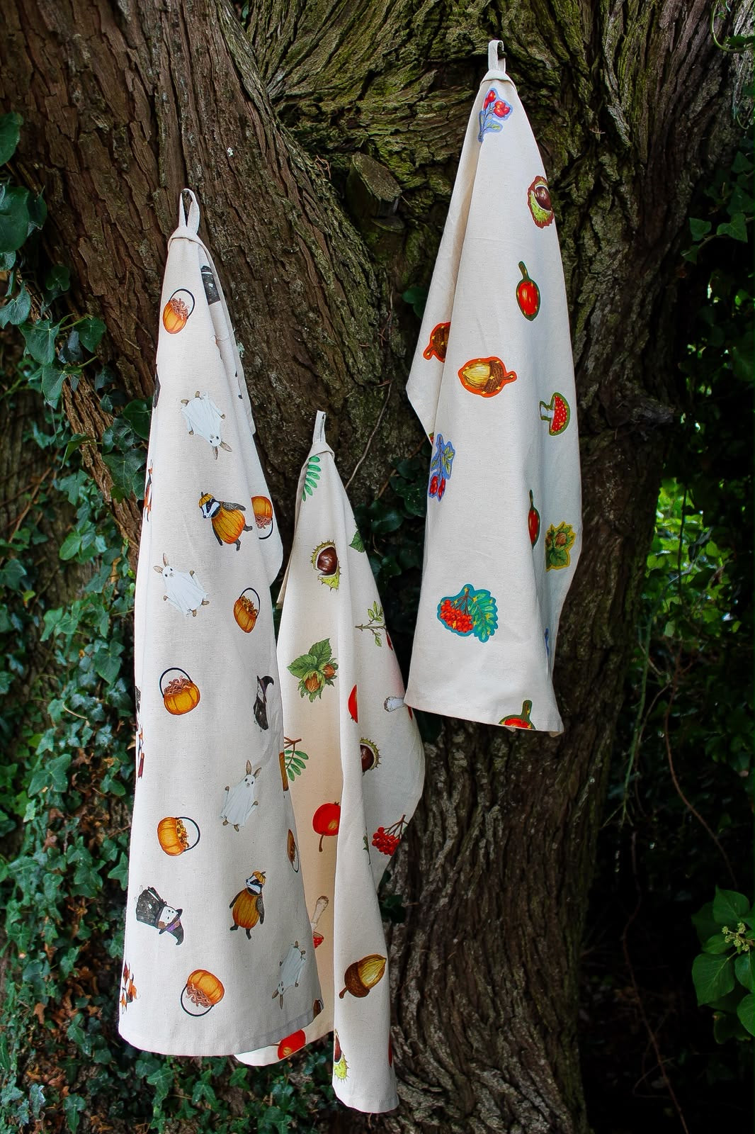 Autumn tea towel