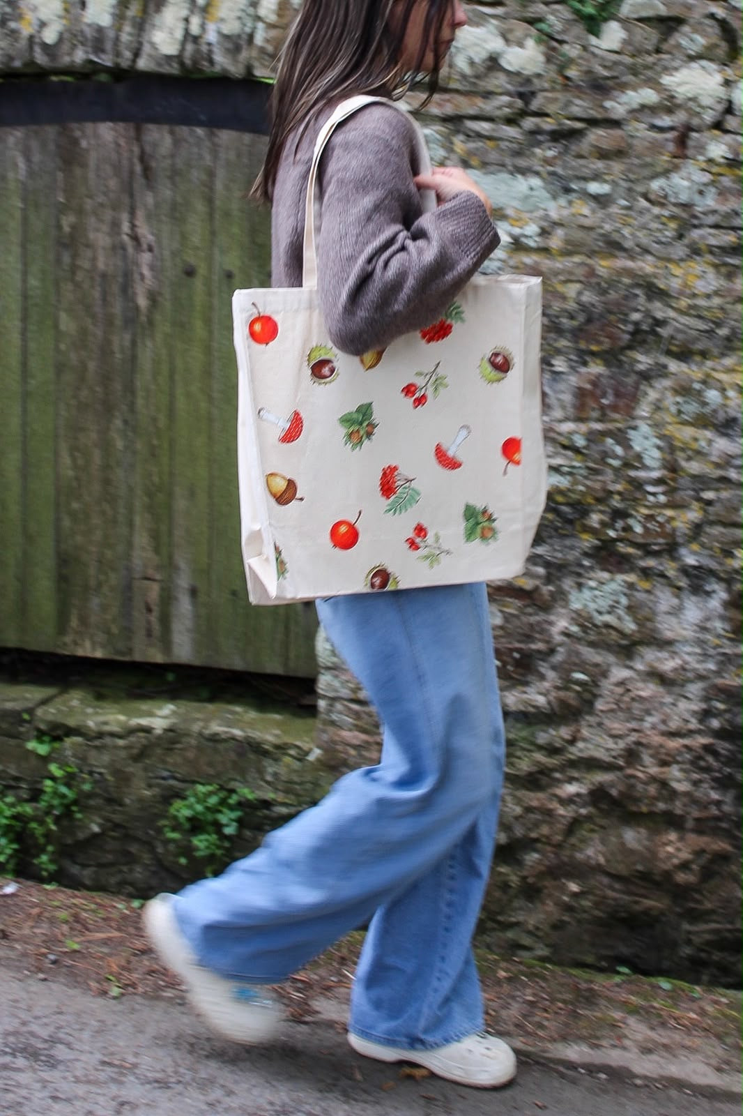 Autumn canvas tote