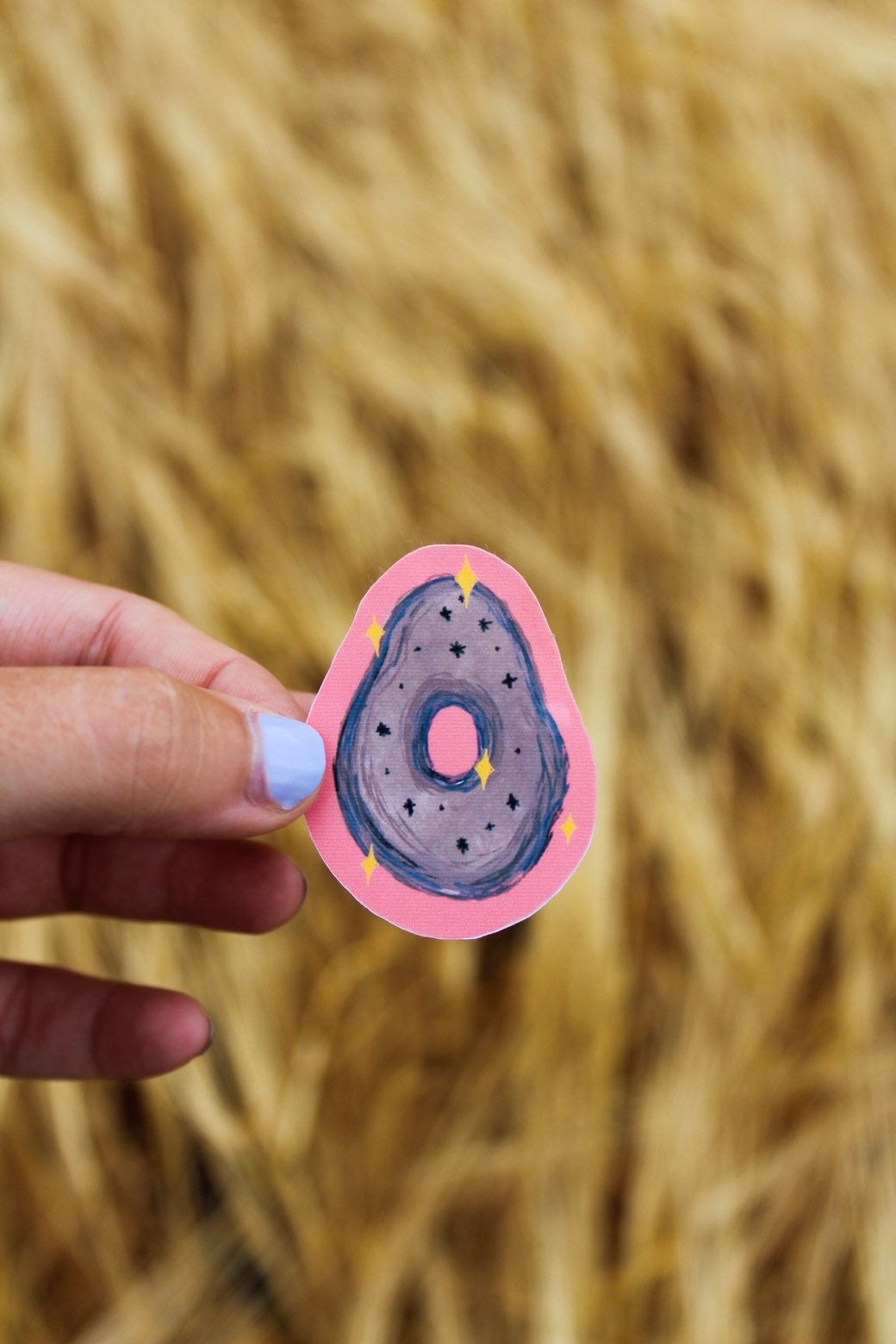Lucky hag stone sticker